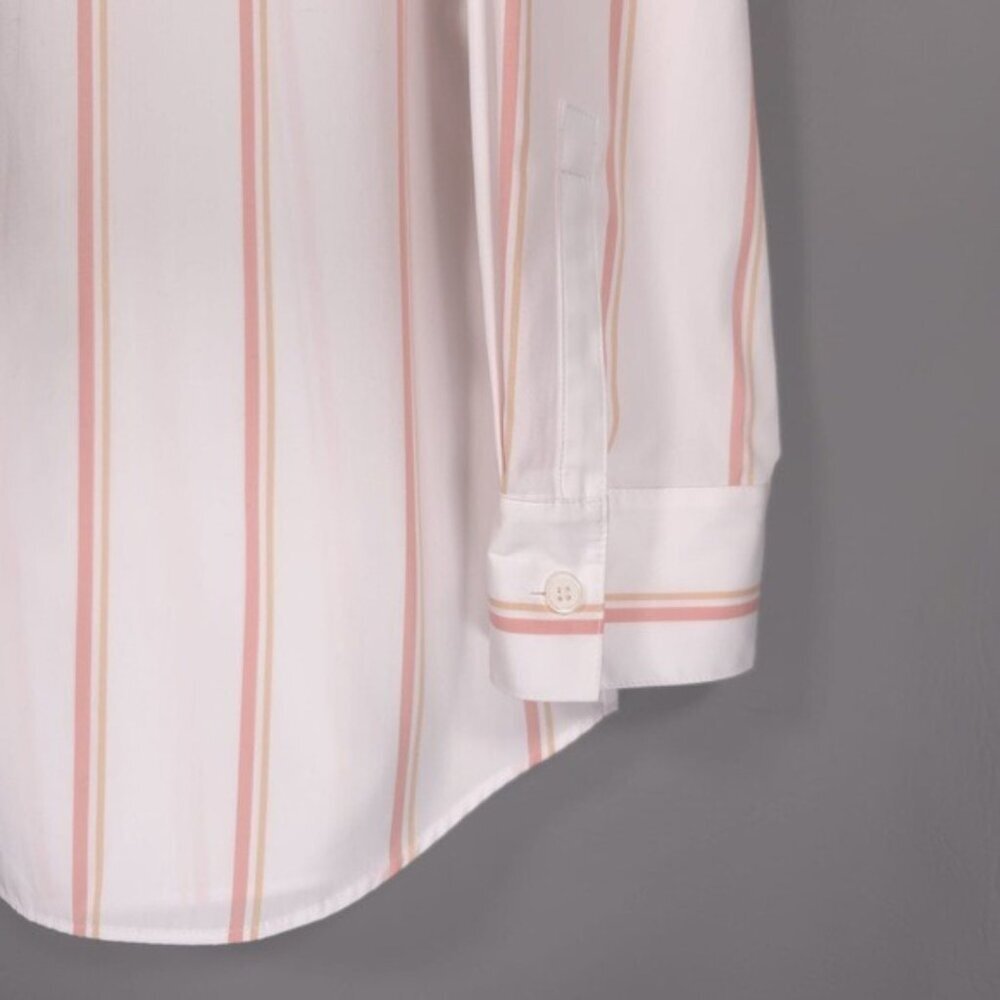 LAFAYETTE 148 NEW YORK‎ Women’s Velma LS Skylark Striped Button-Front MEDIUM - Picture 9 of 11